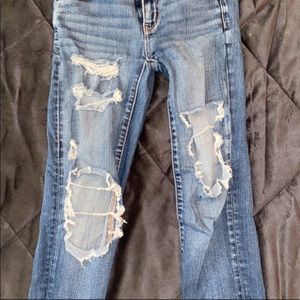 AE skinny jeans little low but very long pants